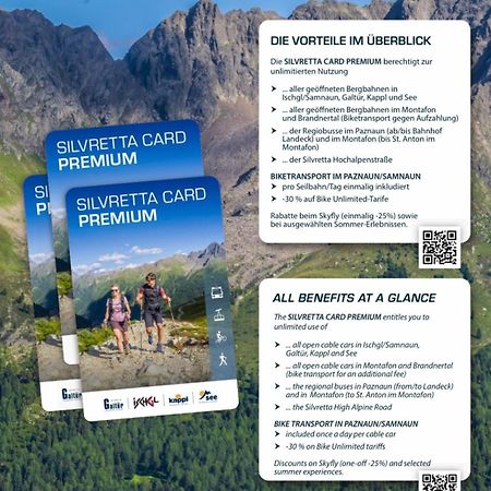 Apart Scharler Mit Silvretta Card See Dış mekan fotoğraf